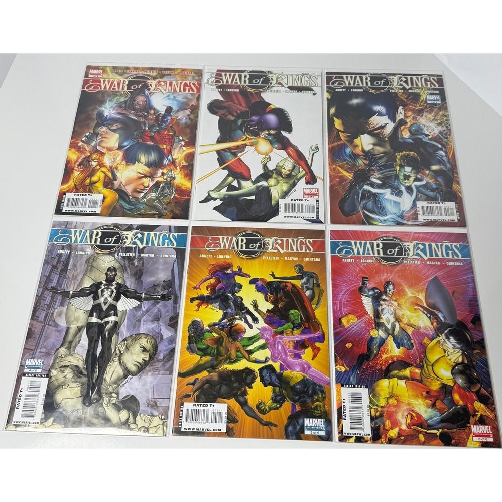 War of Kings 1-6 Complete Set Marvel Comics 2009 Abnett Lanning Pelletier Vulcan